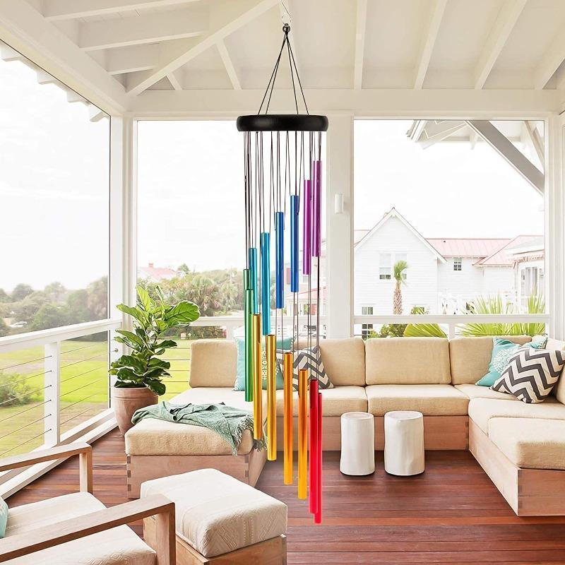 Wind Chime Tubular - Yaratıcı Yeni 12 Tüplü Alüminyum Alaşımlı