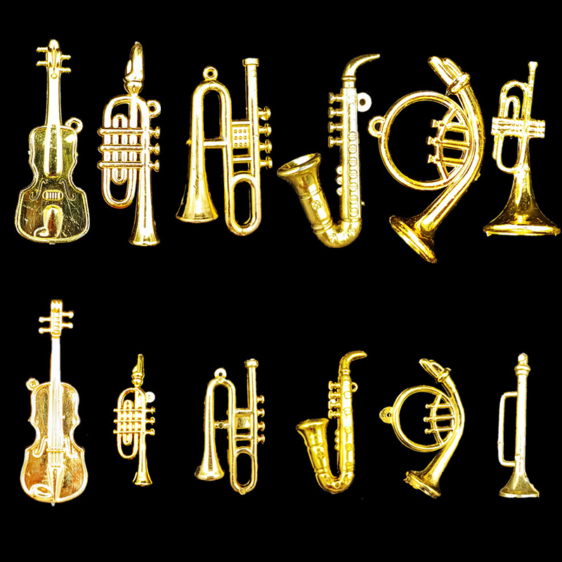 Musical Instrument Cello - 5/10/20 adet çeşitli stiller altın rengi