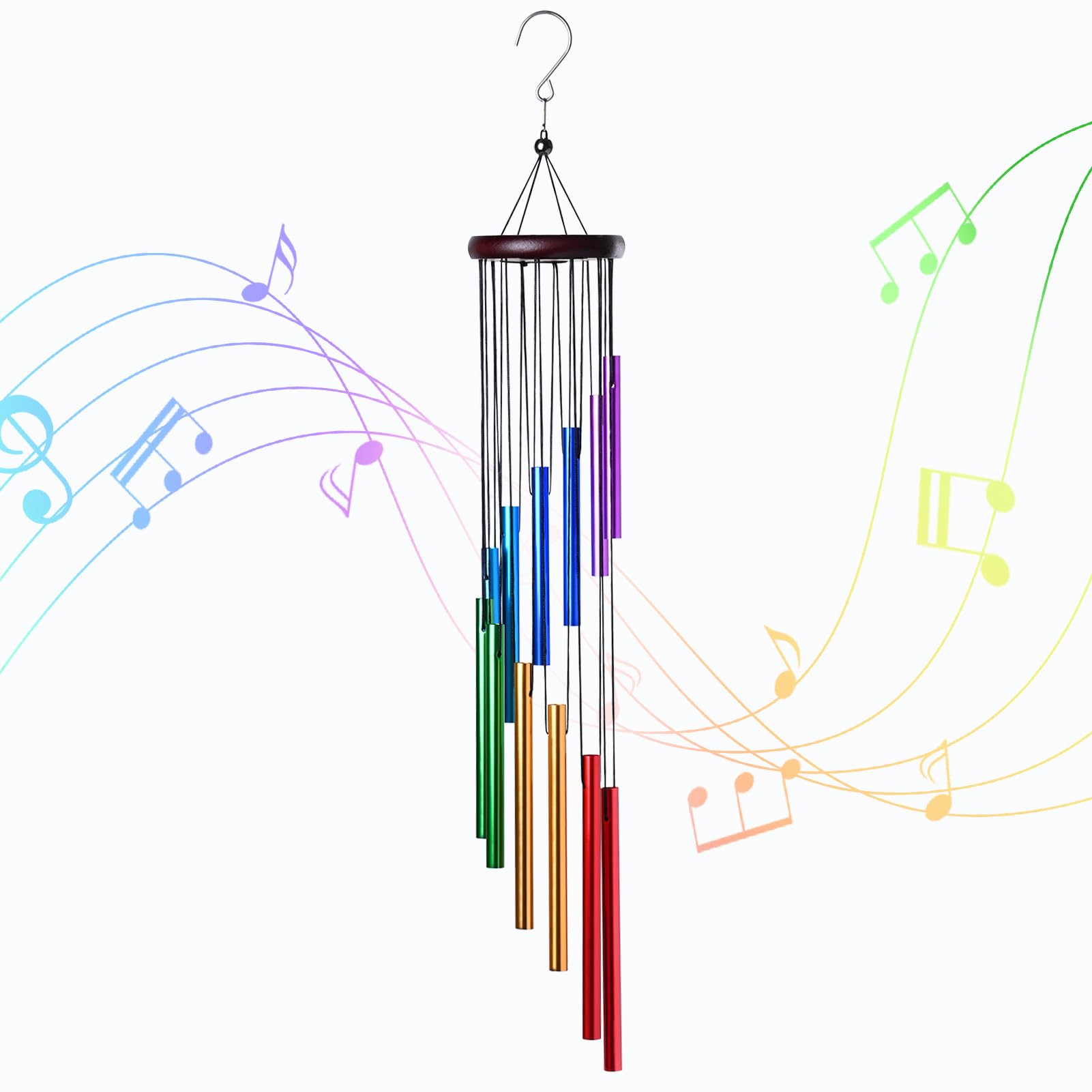 Wind Chime Tubular - Yeni 12 Tüplü Rüzgar Çanları Alüminyum