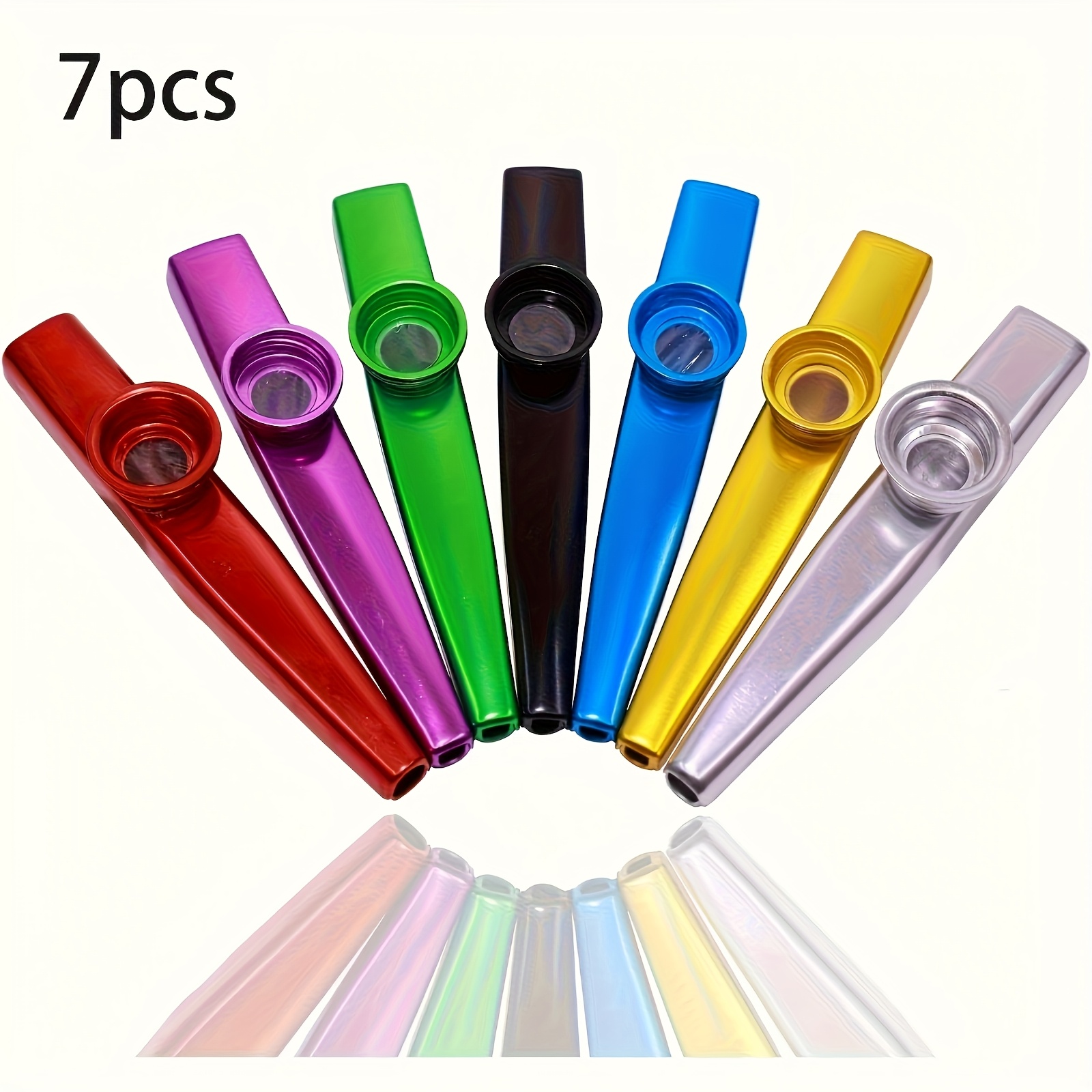 Musical Instrument Organ - 7 adet Metal Kazoos Basit Tasarım