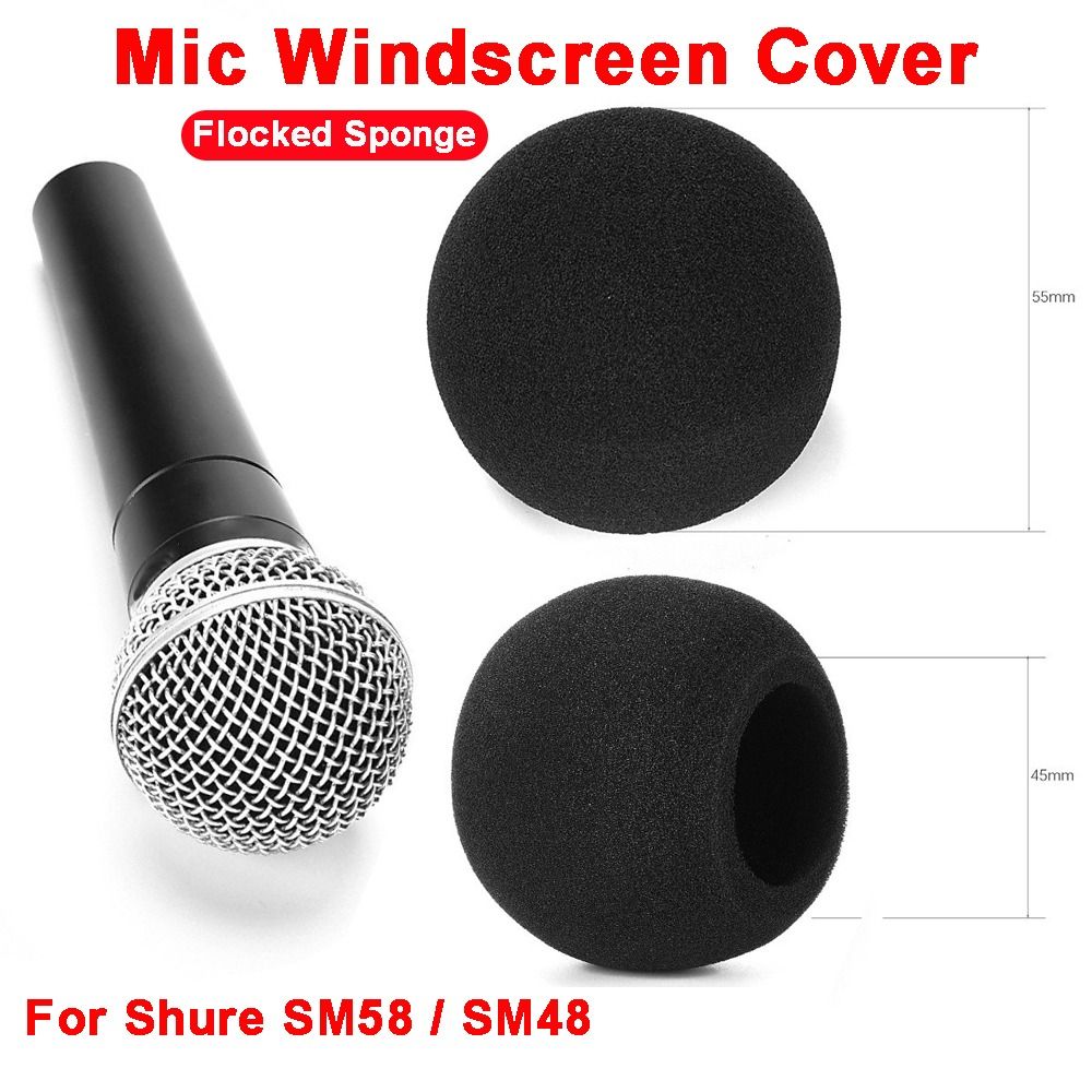 Shure Mic Sm58 - Yedek Mikrofon Rüzgarlık Kapağı Sürülmüş Sünger