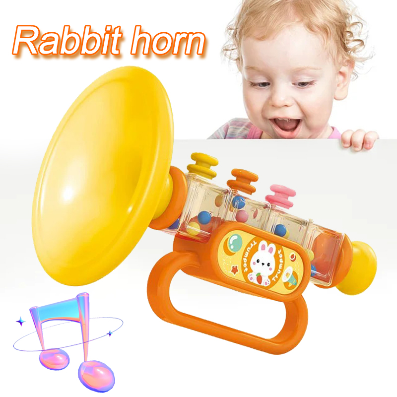 Musical Instruments Cartoon - Karikatür Tavşan Trompet Mini Çok Fonksiyonlu