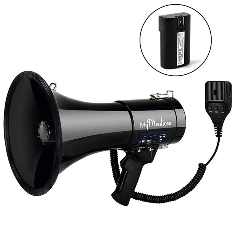 Musical Instrument Band - Yepyeni Taşınabilir Megafon 50 Watt Güçlü