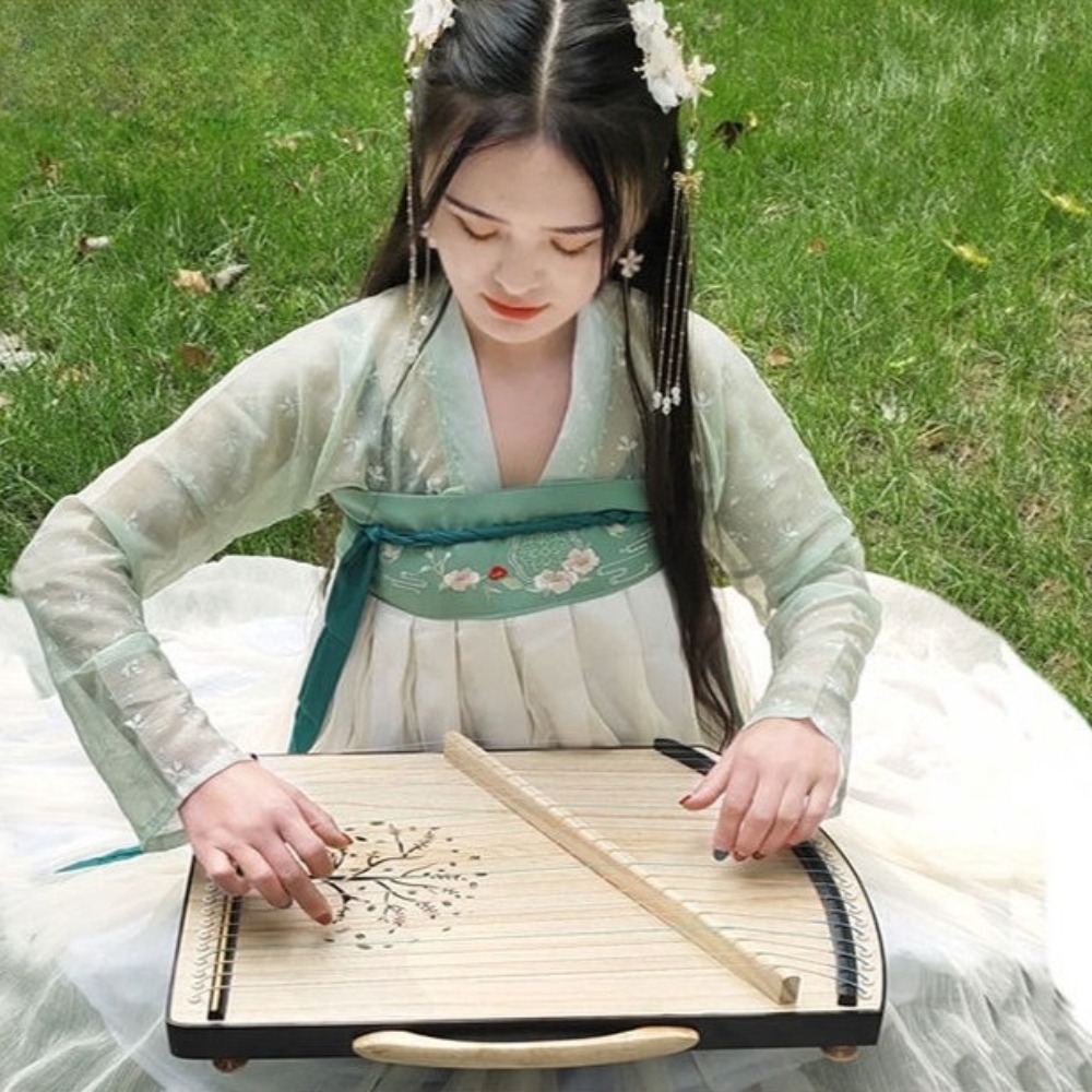 Musical Instrument Guzheng - Ahşap 21 telli Mini Guzheng Profesyonel