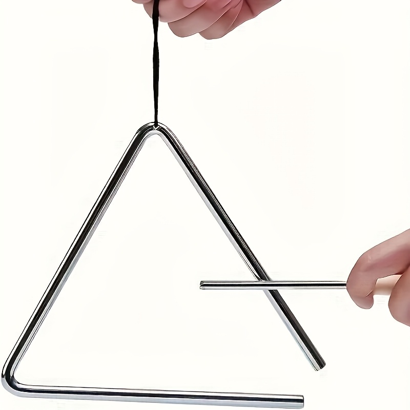Triangle Beater Music - 1 adet Profesyonel Üçgen Enstrüman Seti,
