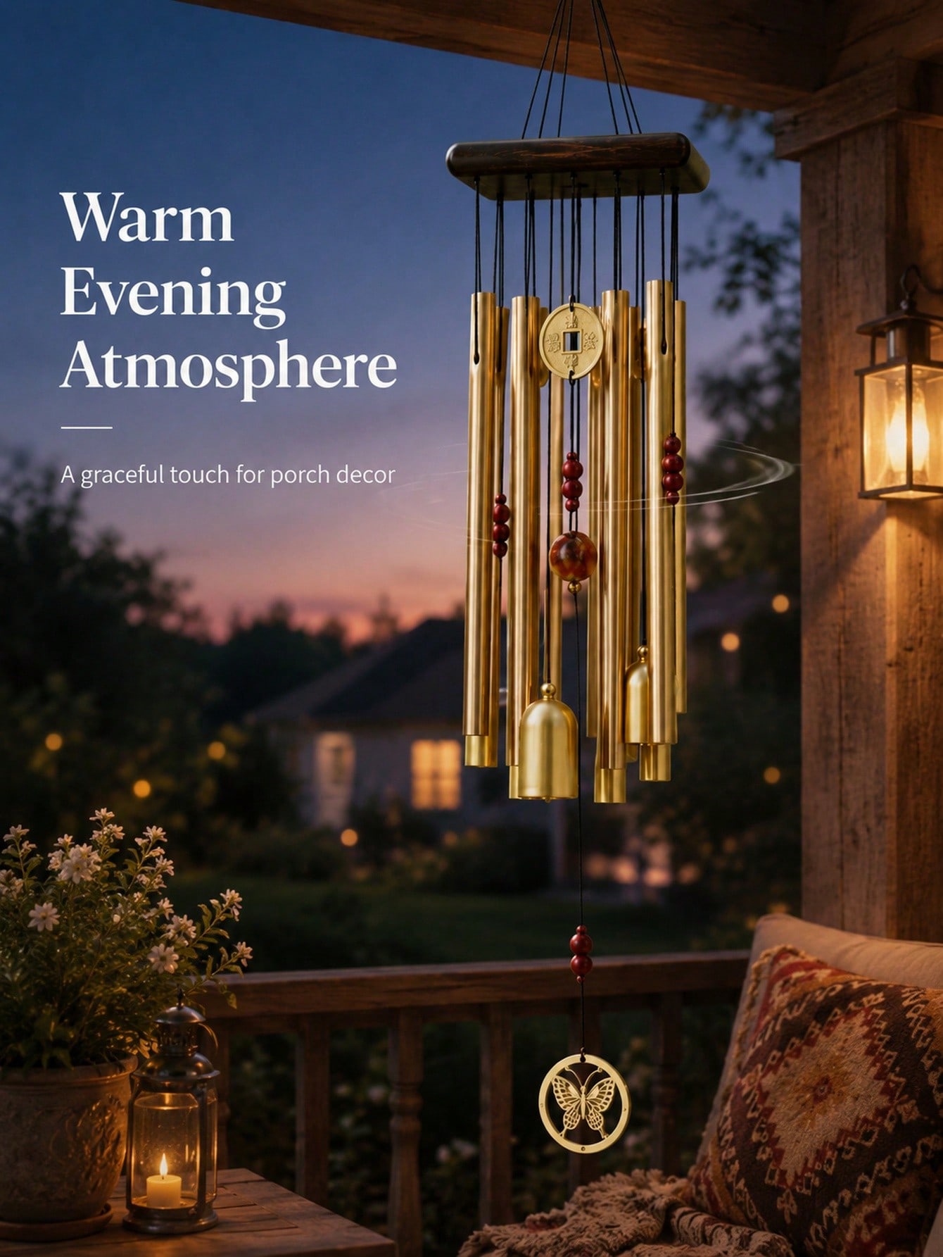 1 Adet Ekstra Büyük Bakır Anti - Wind Chime Tubular incelemesi ve fiyatı