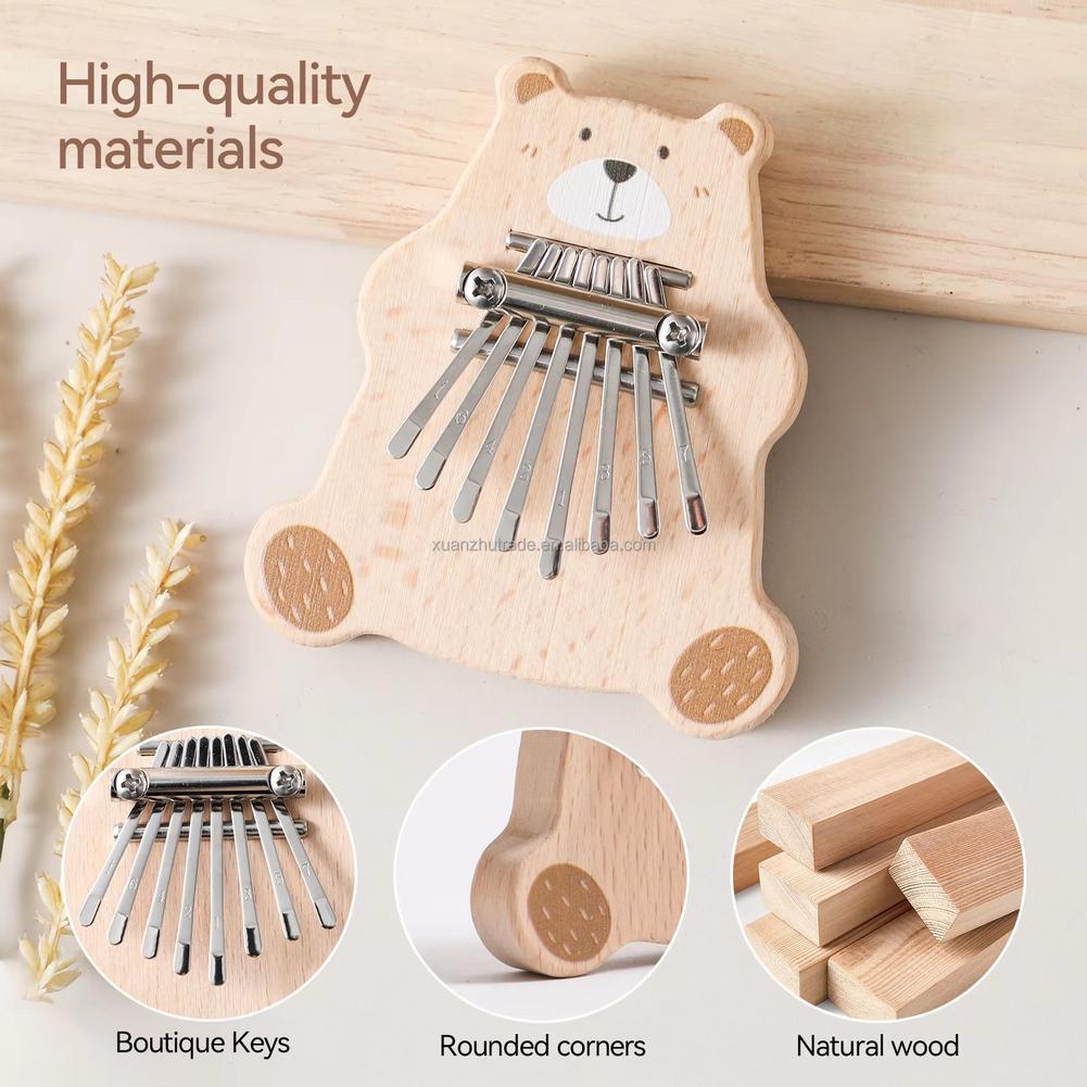 8 Tuşlu Mini Kalimba Taşınabil - Musical Instruments Cartoon incelemesi ve fiyatı