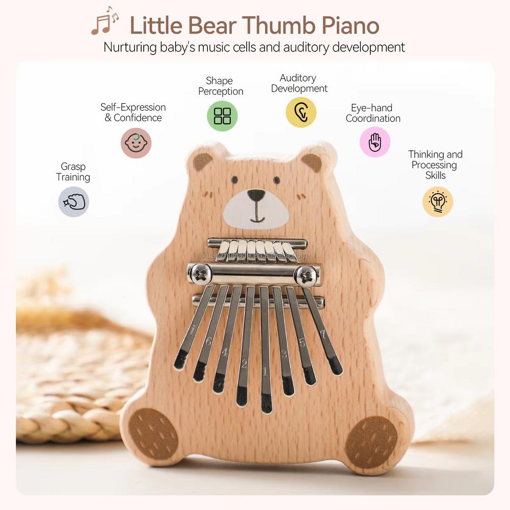 8 Tuşlu Mini Kalimba Taşınabil - Musical Instruments Cartoon incelemesi ve fiyatı