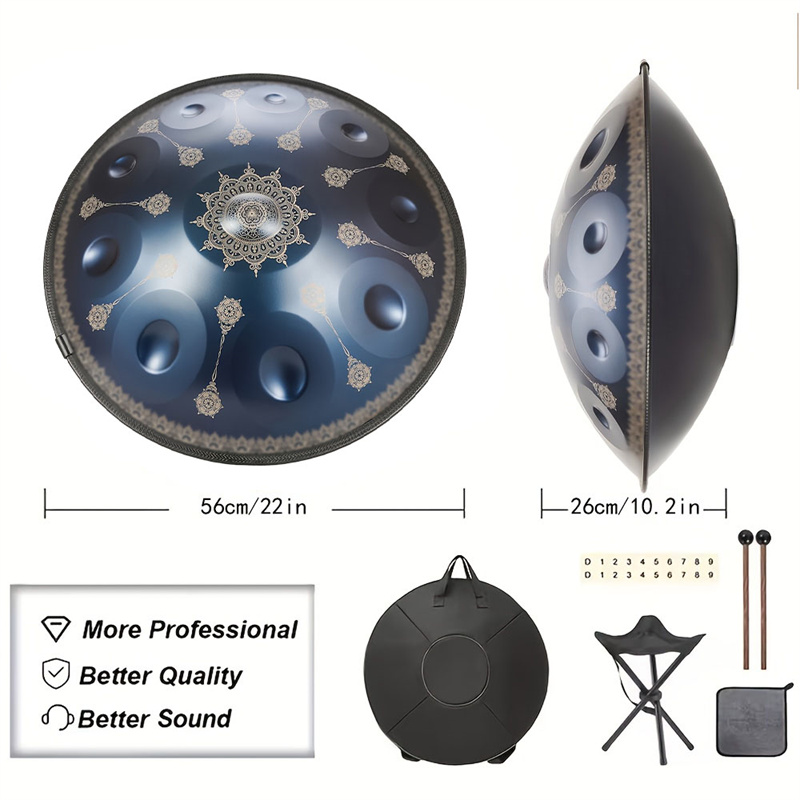 10 Nota Handpan Davul 22 İnç G - Musical Instrument Sounds incelemesi ve fiyatı