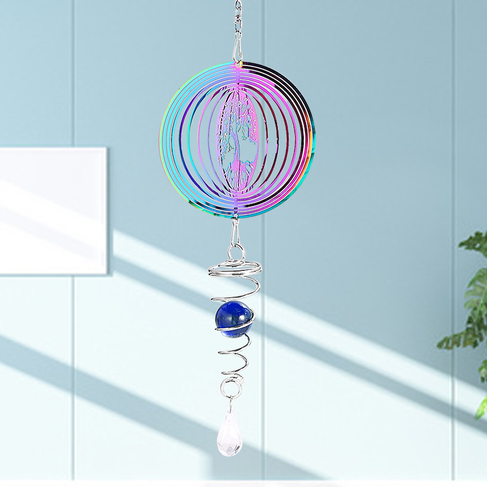 Degrade renk rüzgar Spinner sa - Wind Chime Tubular incelemesi ve fiyatı