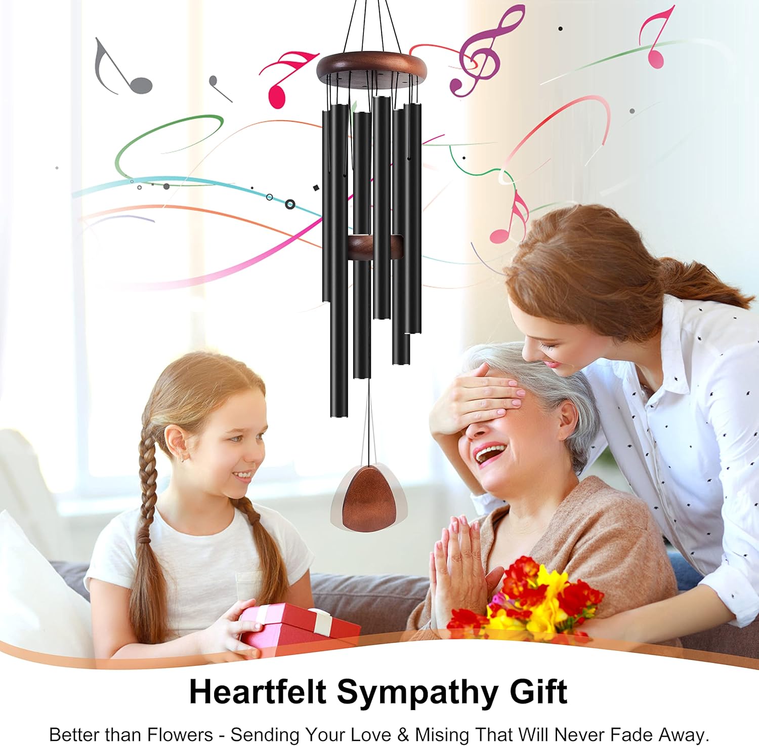 28 inç rüzgar çanları, 6 ayarl - Wind Chime Tubular incelemesi ve fiyatı